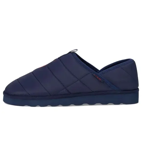 NWT POLO RALPH LAUREN Men Everett Recycle Slipper Navy/Red 10US Medium